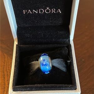 Authentic Pandora Blue Murano bead